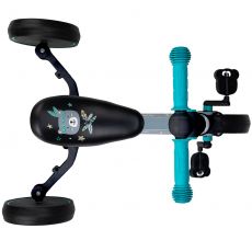 Дитячий біговел-велосипед MoMi LORIS 4 в 1 grey-turquoise